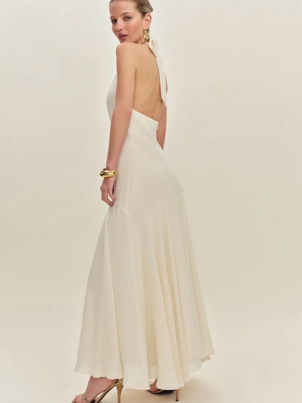 Reformation Briony Dress - Ivory - Picture 3 of 4